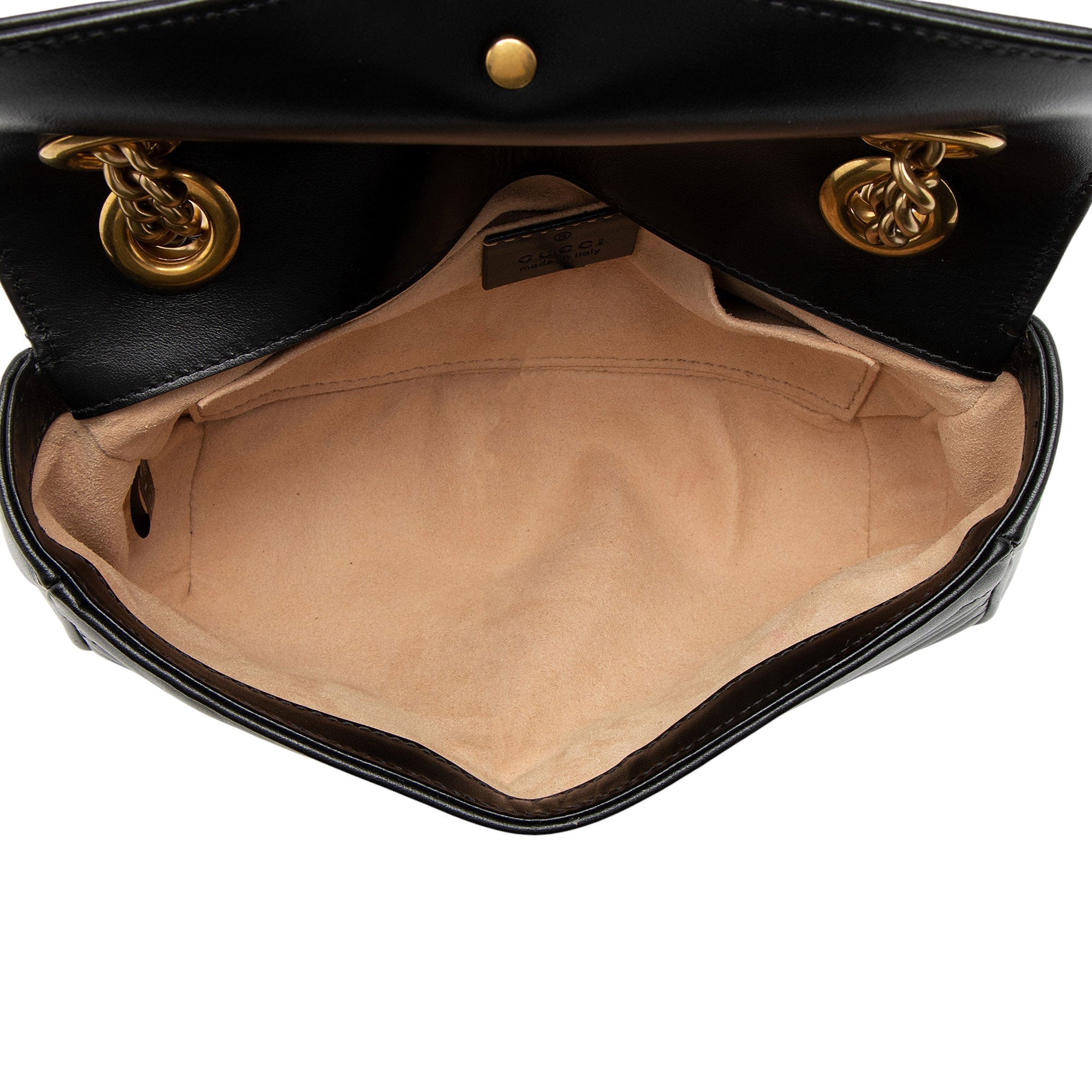 Gucci Matelasse Leather GG Marmont Small Flap Bag