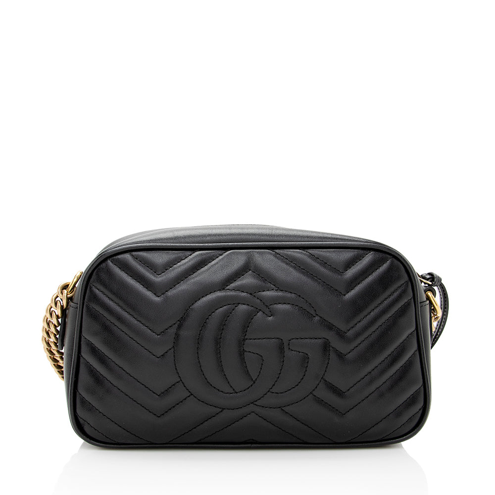 Gucci Matelasse Leather Gucci Marmont Small Shoulder Bag (SHF-19454)