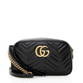 Gucci Matelasse Leather Gucci Marmont Small Shoulder Bag (SHF-19454)