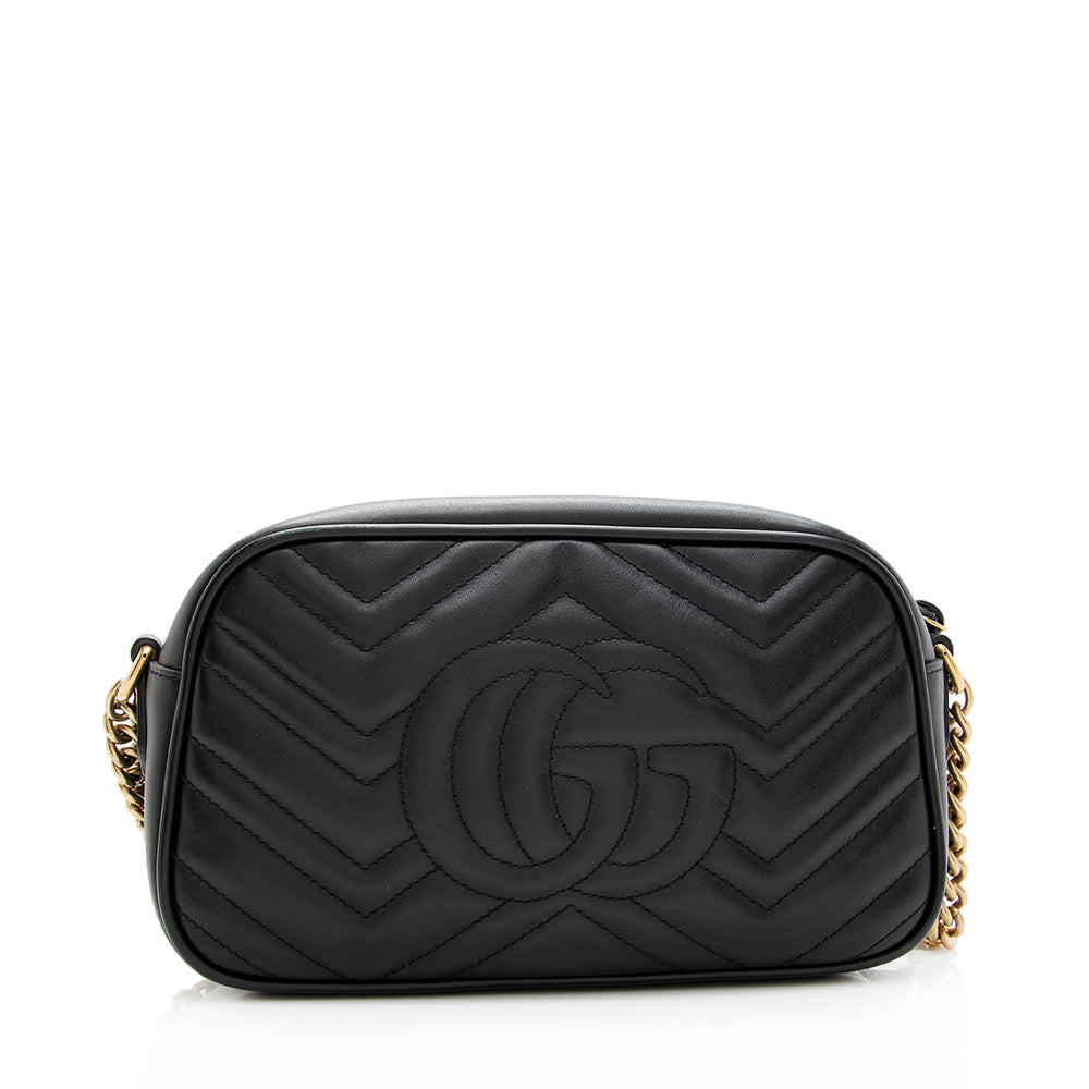 Gucci Matelasse Leather Gucci Marmont Small Shoulder Bag (SHF-20055)