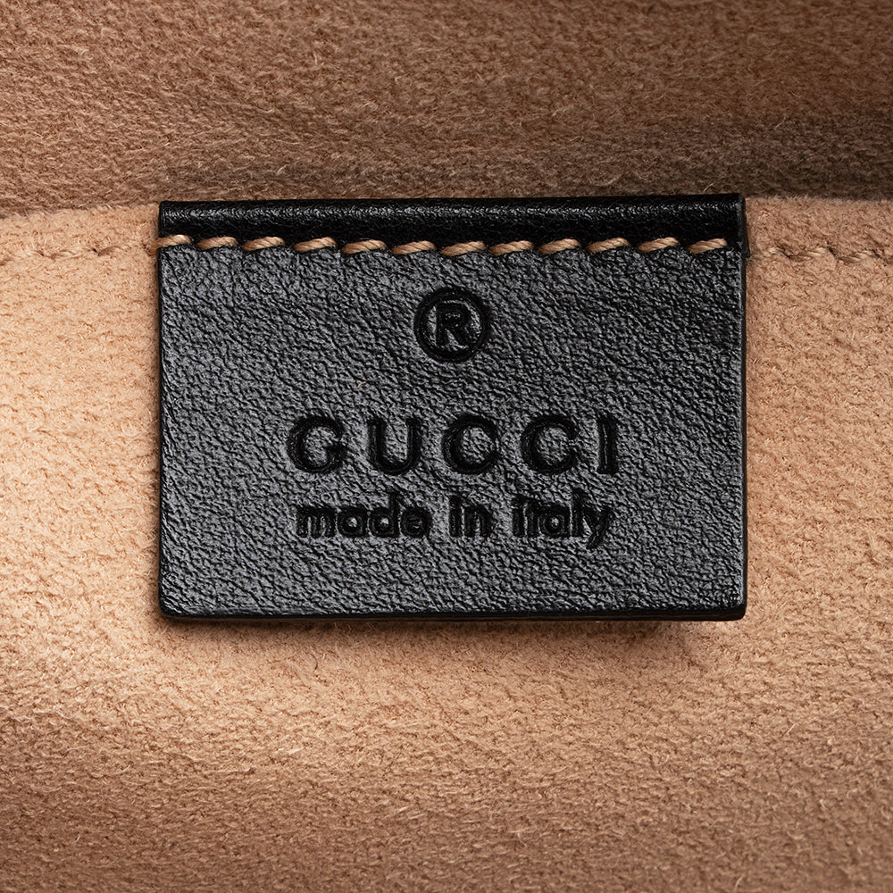 Gucci Matelasse Leather Gucci Marmont Small Shoulder Bag (SHF-20055)