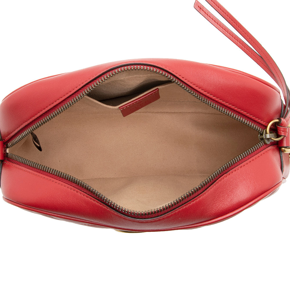 Gucci Matelasse Leather Gucci Marmont Small Shoulder Bag (SHF-20476)