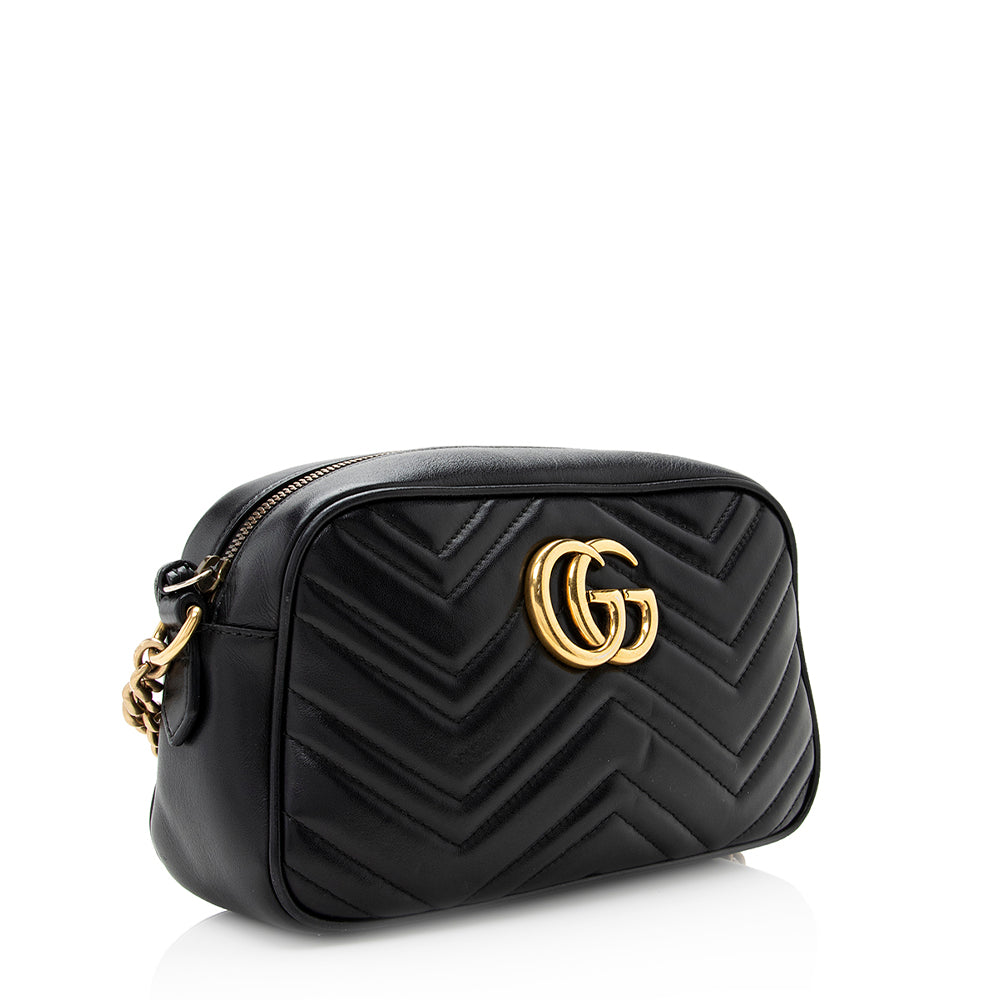 Gucci Matelasse Leather Gucci Marmont Small Shoulder Bag (SHF-20755)