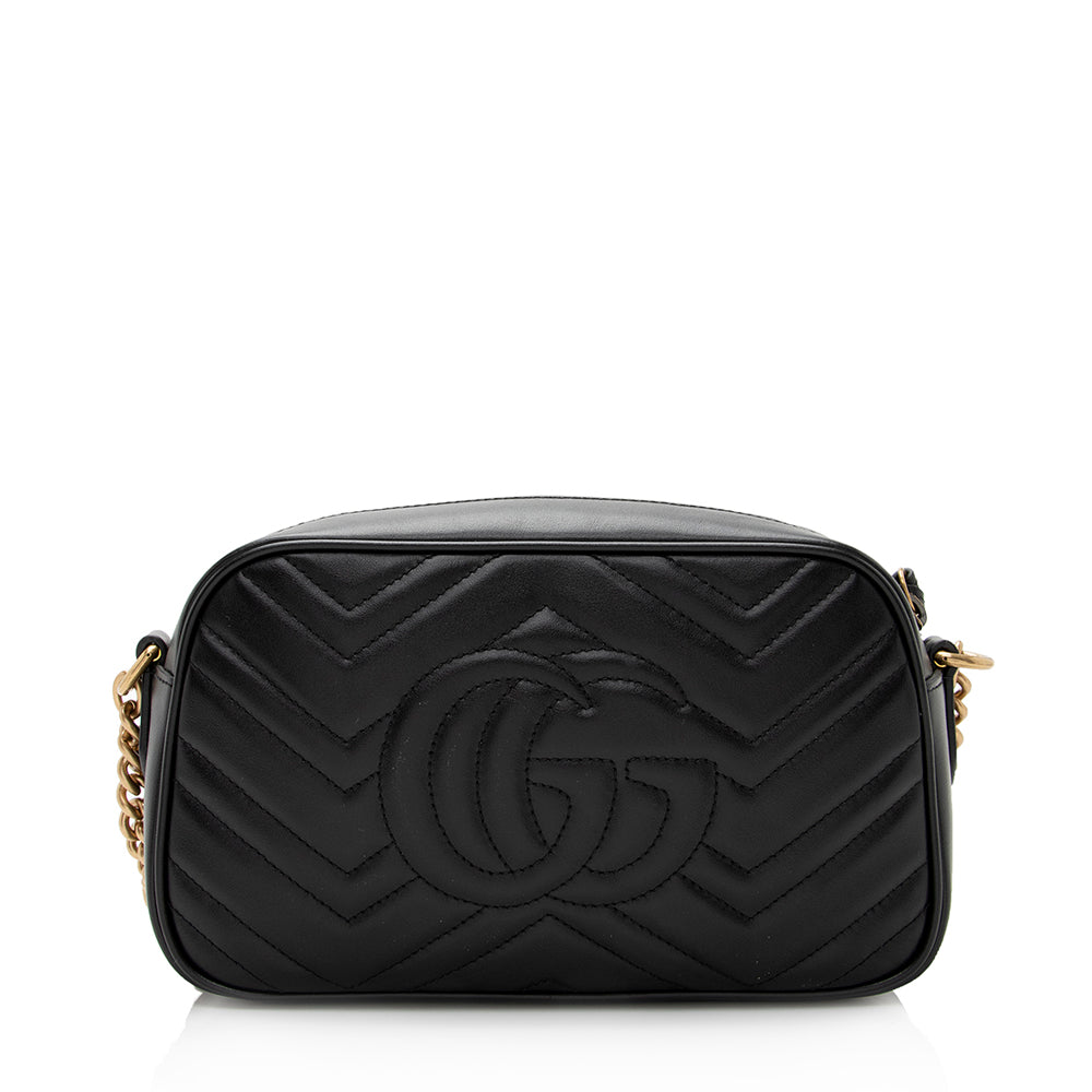 Gucci Matelasse Leather Gucci Marmont Small Shoulder Bag (SHF-21488)