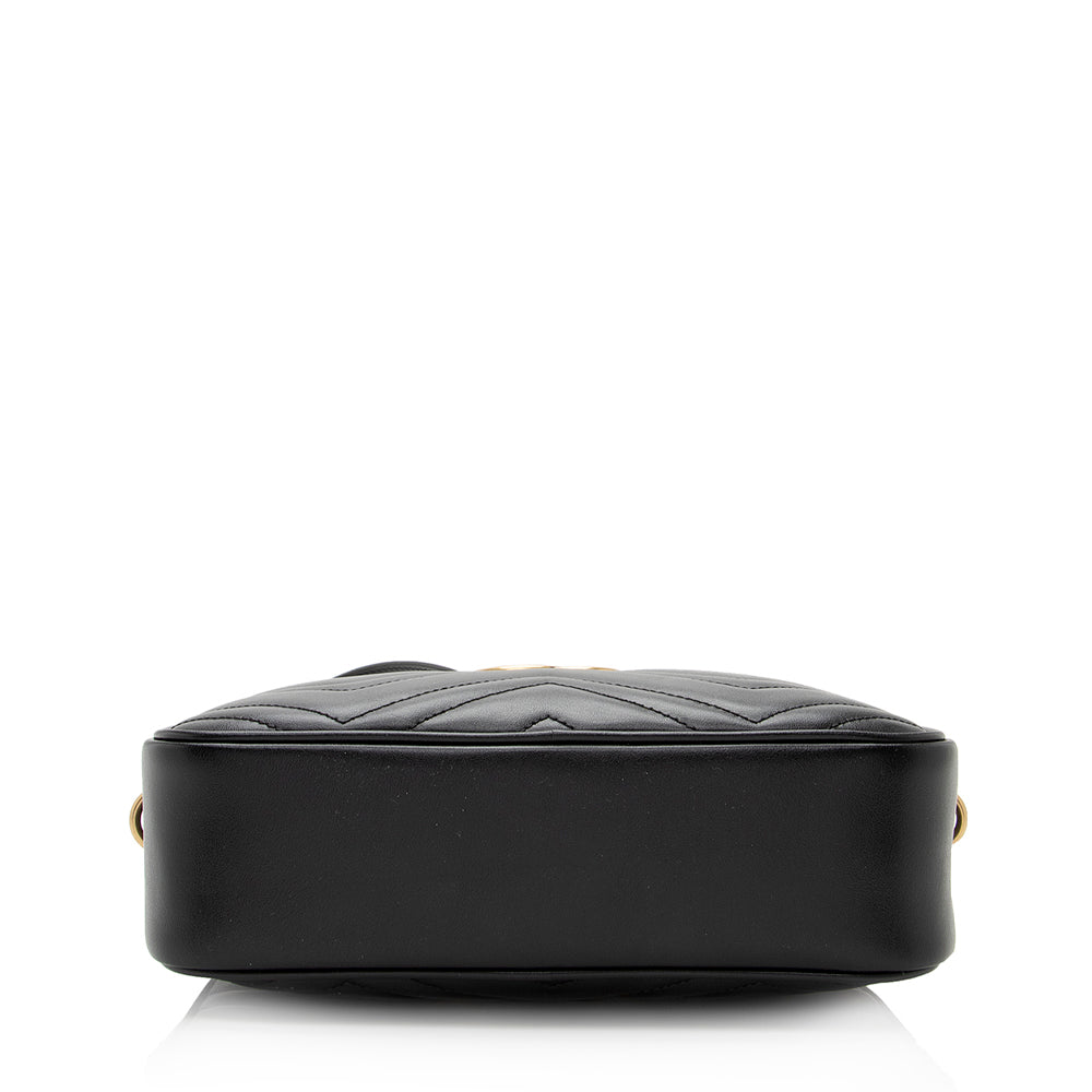 Gucci Matelasse Leather Gucci Marmont Small Shoulder Bag (SHF-21488)