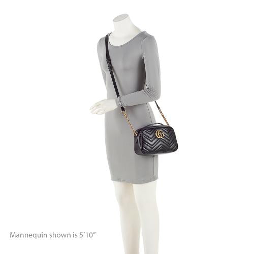 Gucci Matelasse Leather Gucci Marmont Small Shoulder Bag (SHF-21488)
