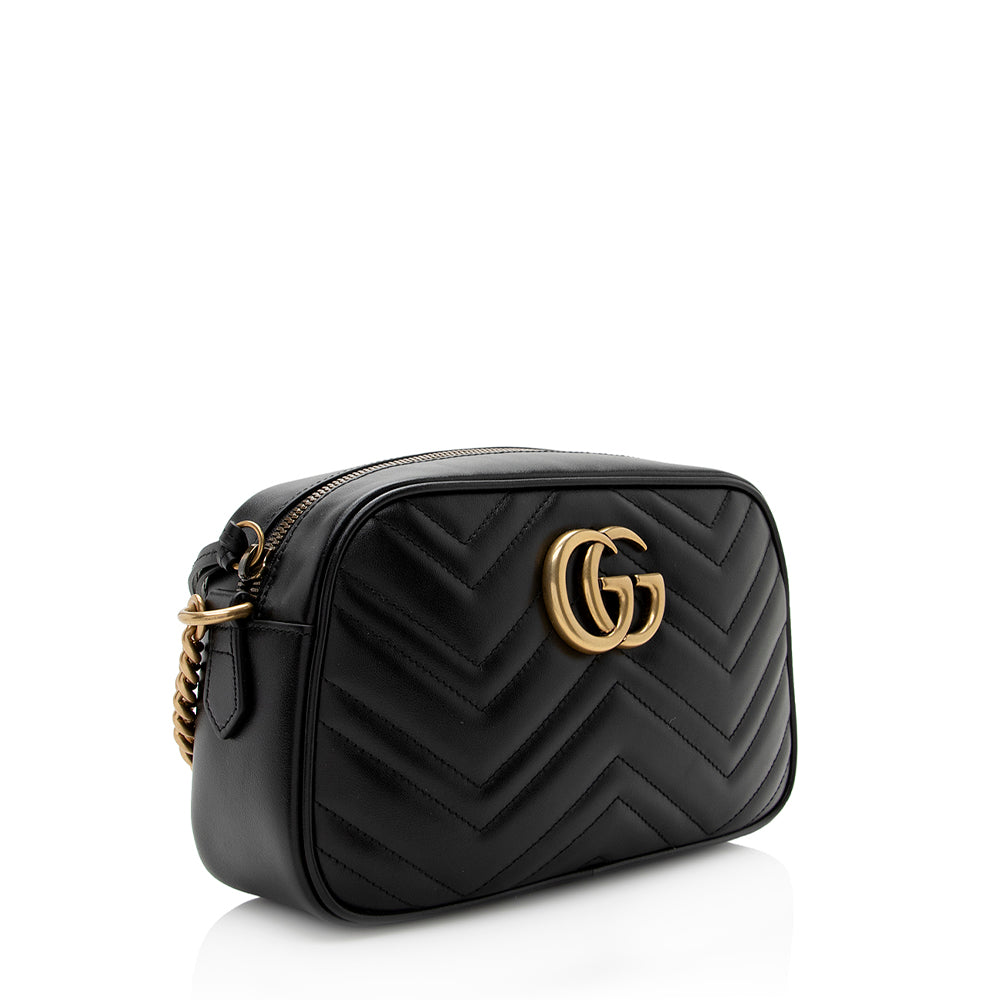 Gucci Matelasse Leather Gucci Marmont Small Shoulder Bag (SHF-21488)