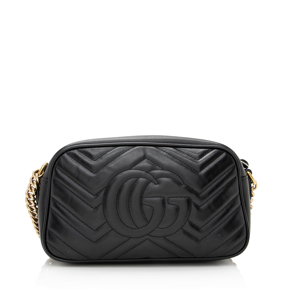 Gucci Matelasse Leather Gucci Marmont Small Shoulder Bag (SHF-21668)