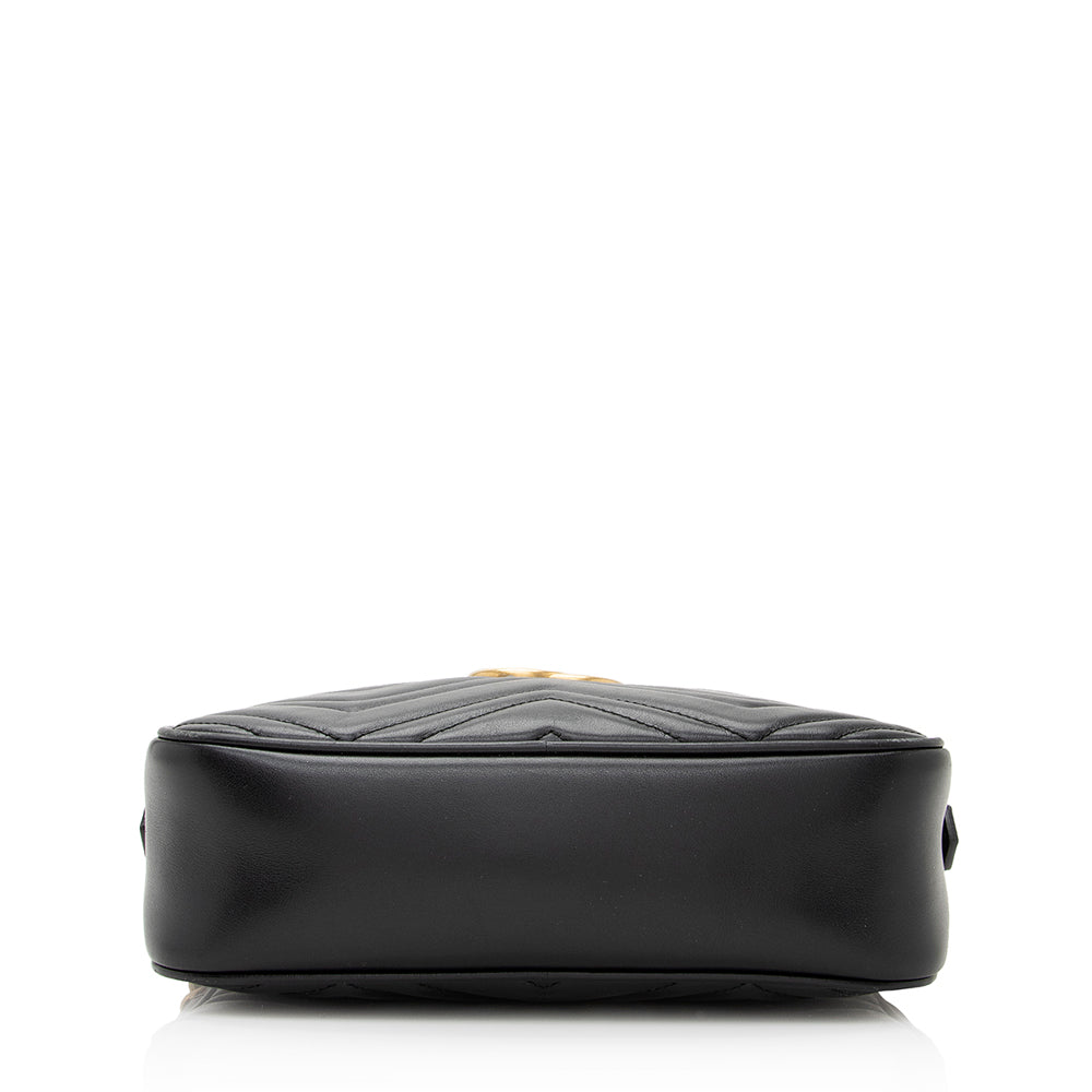 Gucci Matelasse Leather Gucci Marmont Small Shoulder Bag (SHF-21668)