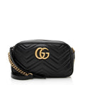 Gucci Matelasse Leather Gucci Marmont Small Shoulder Bag (SHF-21668)