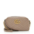 Gucci Matelasse Leather GG Marmont Small Shoulder Bag (SHF-21727)