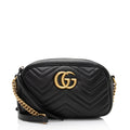 Gucci Matelasse Leather GG Marmont Small Shoulder Bag (SHF-0aSpIT)