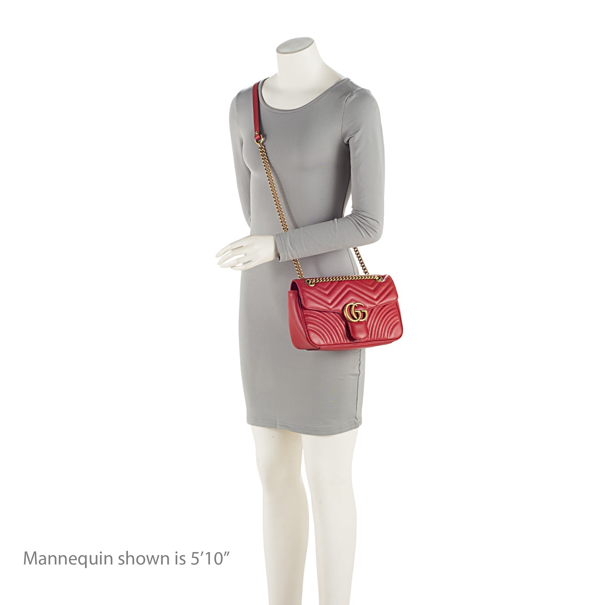 Gucci Matelasse Leather GG Marmont Small Bag (SHF-3fREDC)