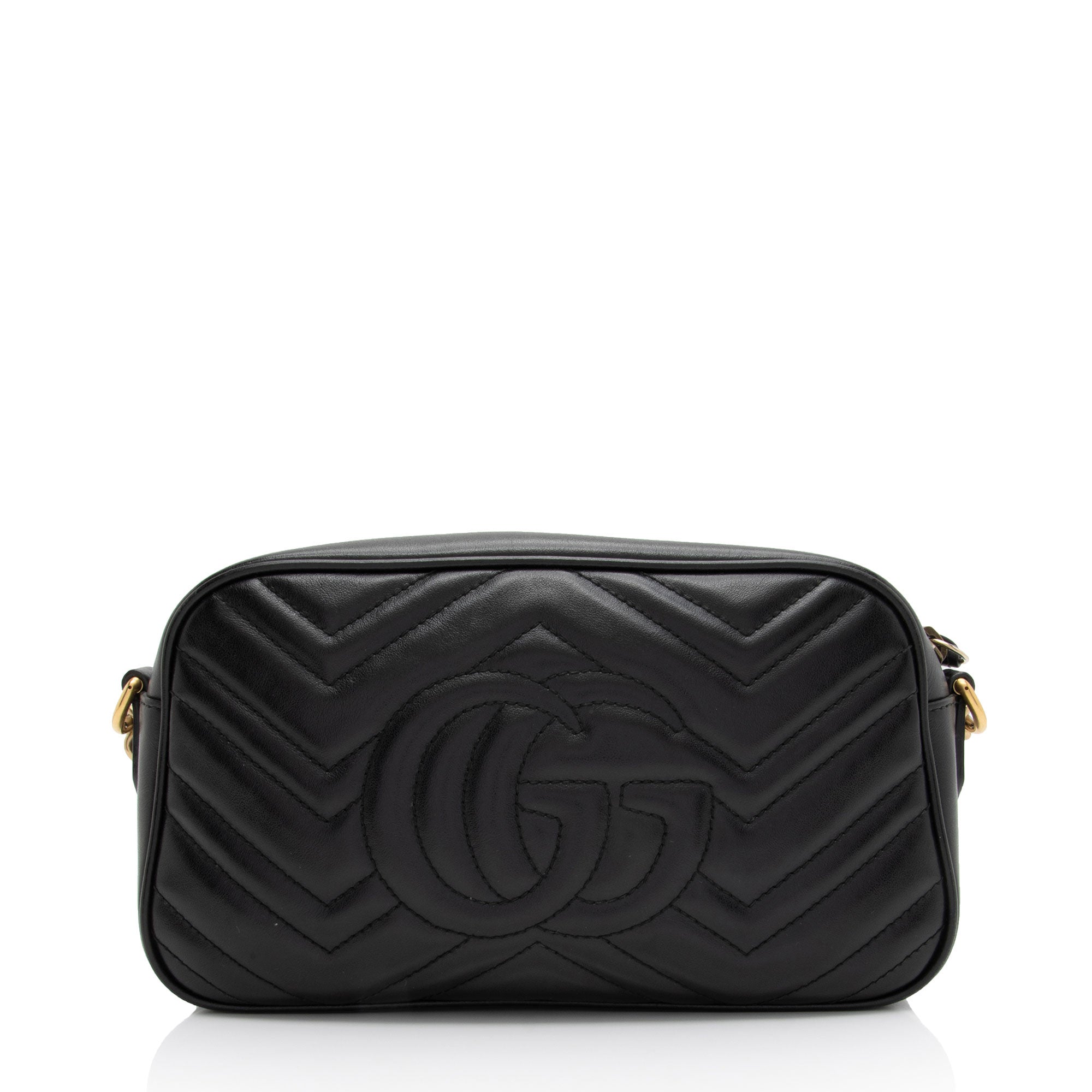 Gucci Matelasse Leather GG Marmont Small Shoulder Bag (SHF-BwQI32)