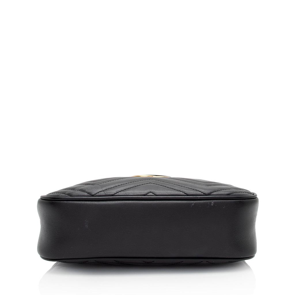 Gucci Matelasse Leather GG Marmont Small Shoulder Bag (SHF-3o6xQ1)