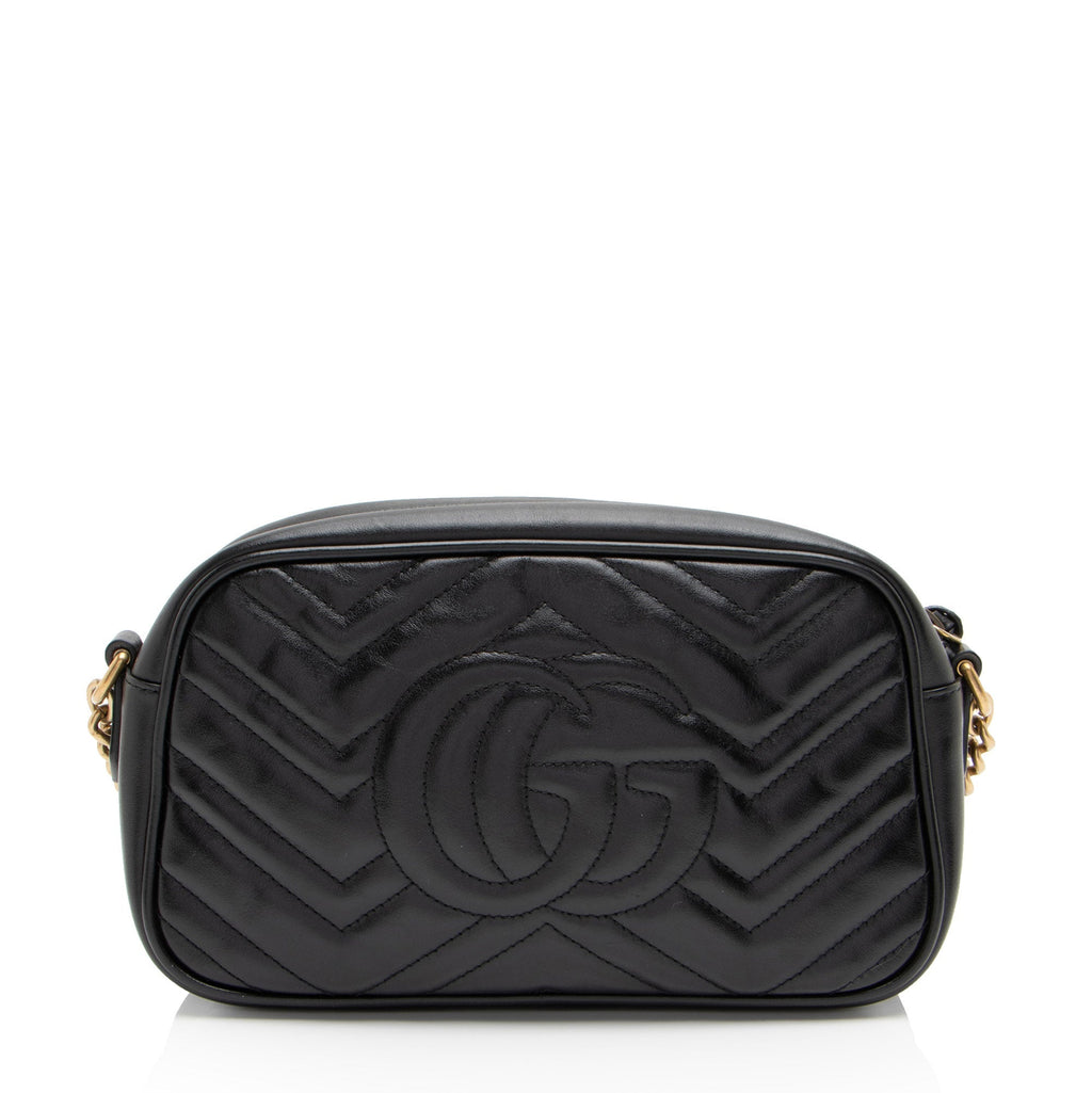 Gucci Matelasse Leather GG Marmont Small Shoulder Bag (SHF-baNUcE)
