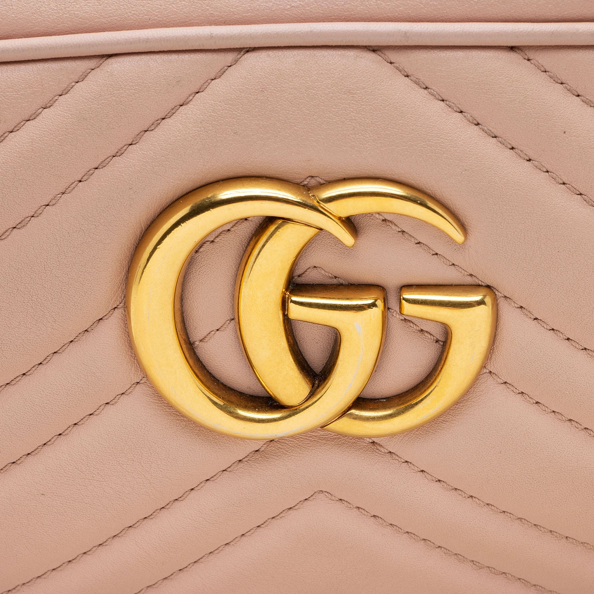 Gucci Matelasse Leather GG Marmont Small Shoulder Bag (SHF-2jUw44)