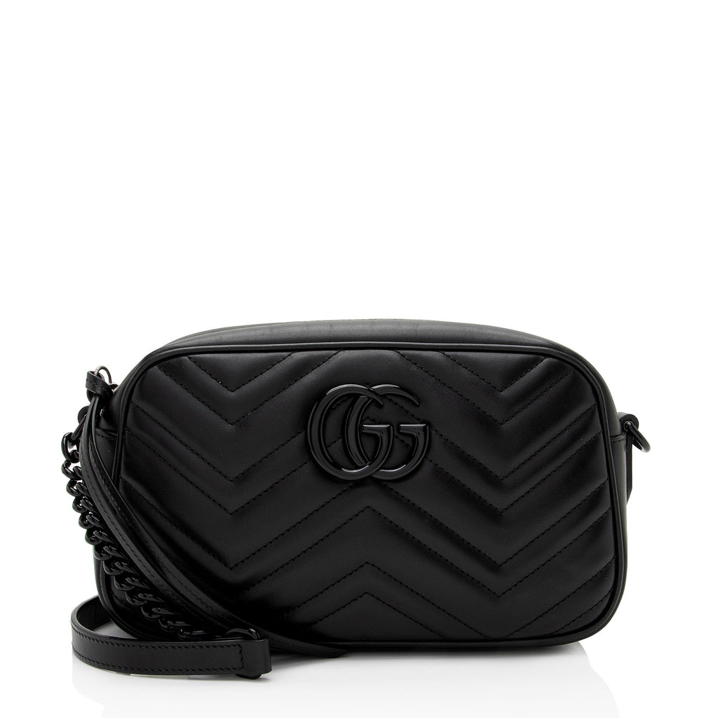 Gucci Matelasse Leather GG Marmont Small Shoulder Bag (SHF-sIFM1C)