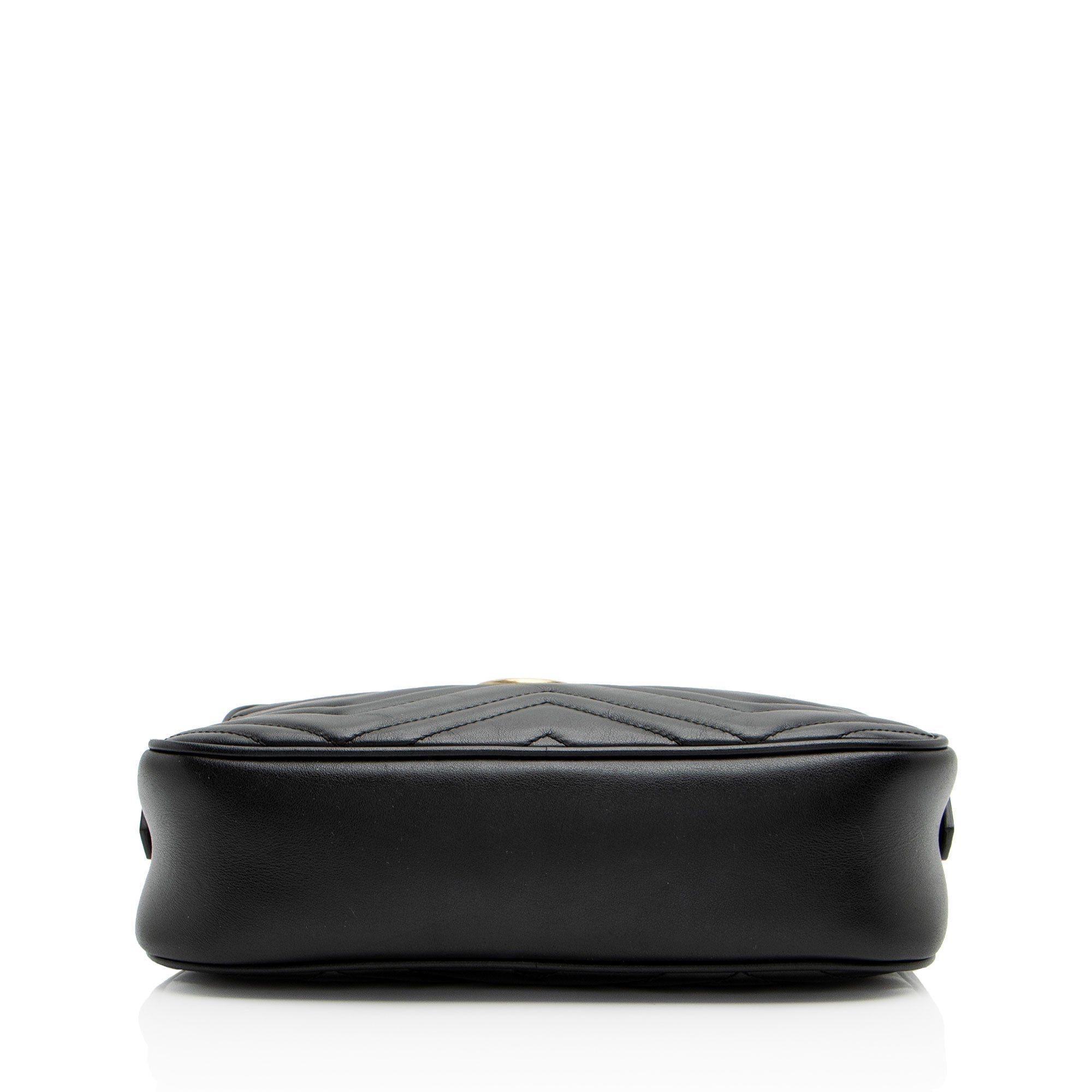 Gucci Matelasse Leather GG Marmont Small Shoulder Bag (SHF-YWd3X0)