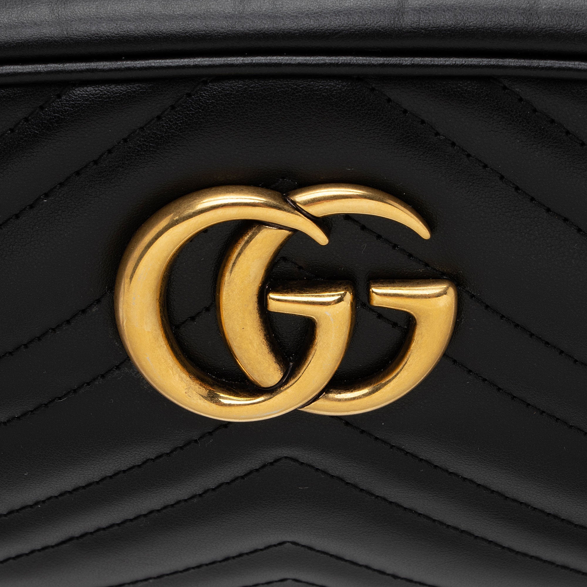 Gucci Matelasse Leather GG Marmont Small Shoulder Bag