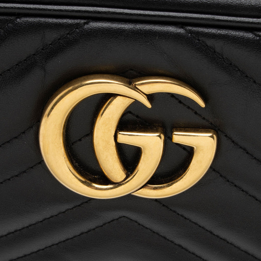 Gucci Matelasse Leather GG Marmont Small Shoulder Bag