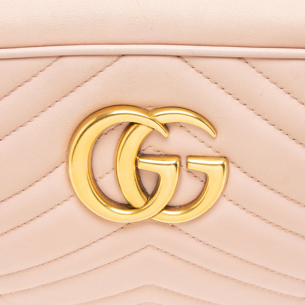 Gucci Matelasse Leather GG Marmont Small Shoulder Bag