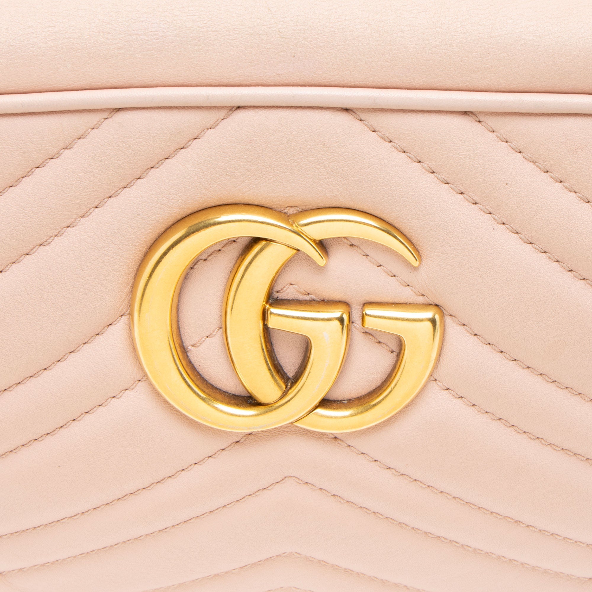 Gucci Matelasse Leather GG Marmont Small Shoulder Bag