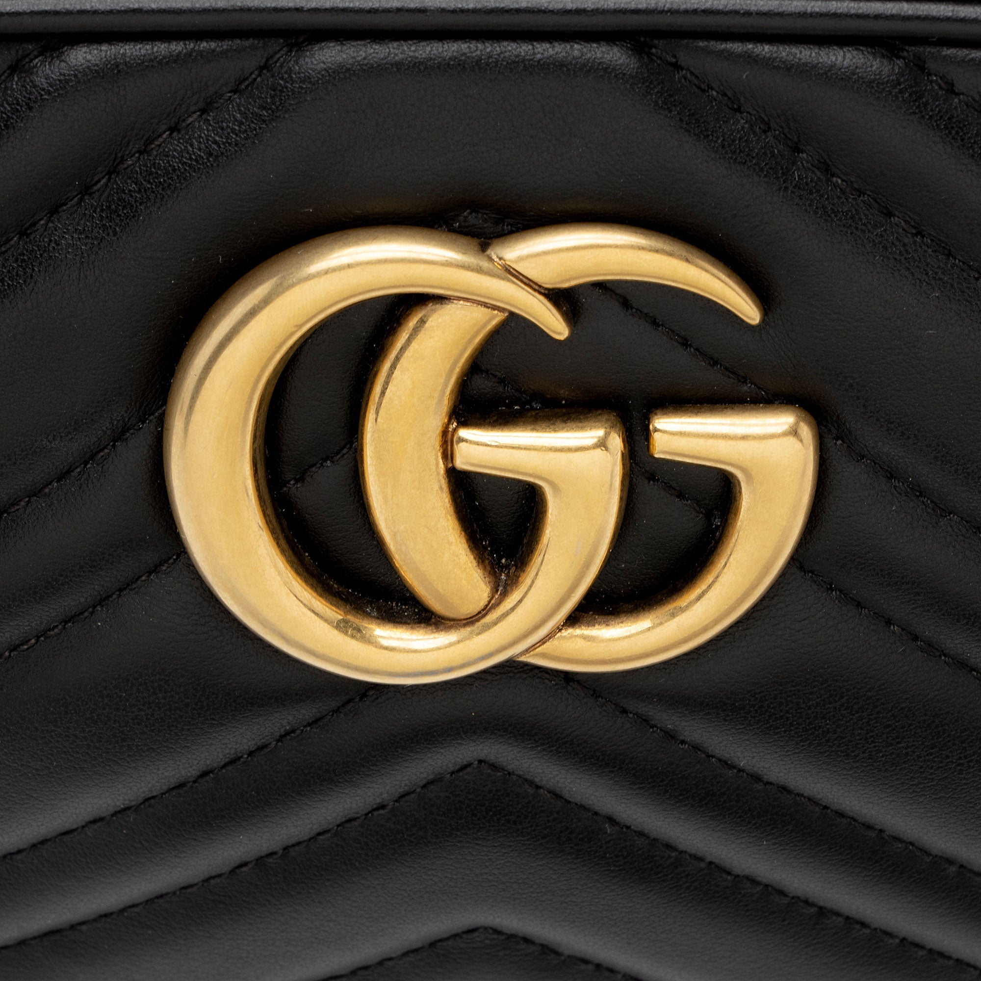 Gucci Matelasse Leather GG Marmont Small Camera Bag