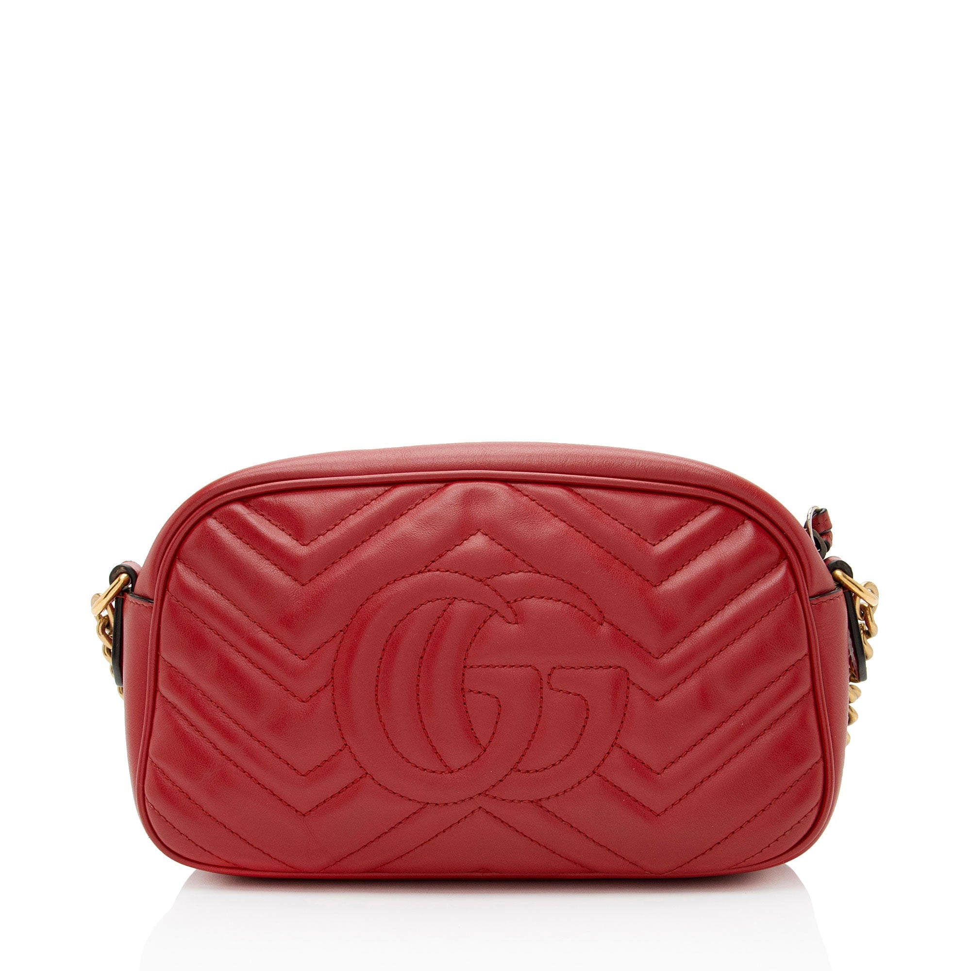 Gucci Matelasse Leather GG Marmont Small Camera Bag
