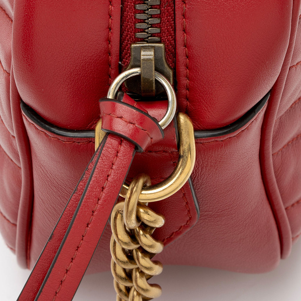 Gucci Matelasse Leather GG Marmont Small Camera Bag