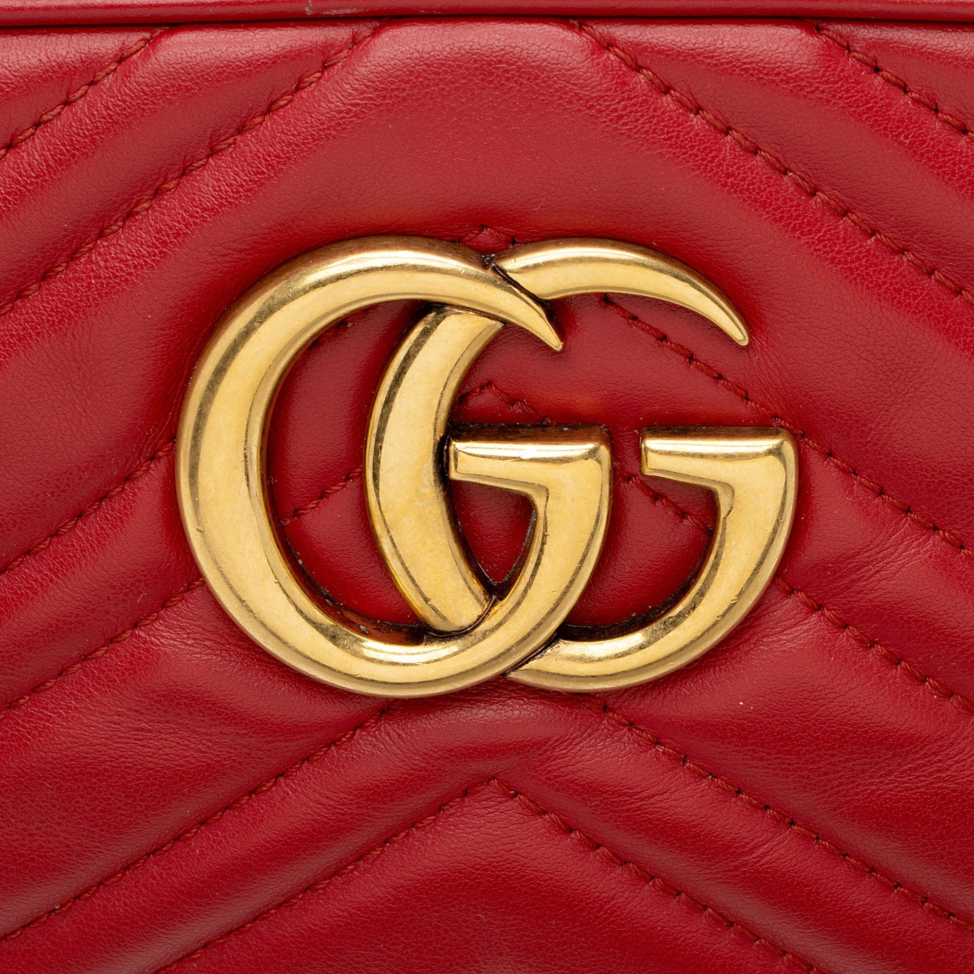 Gucci Matelasse Leather GG Marmont Small Camera Bag