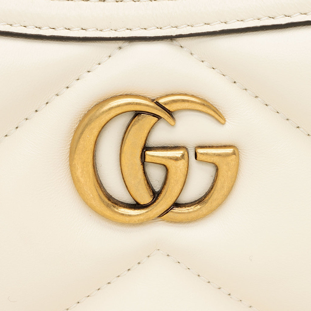 Gucci Matelasse Leather GG Marmont Small Shoulder Bag
