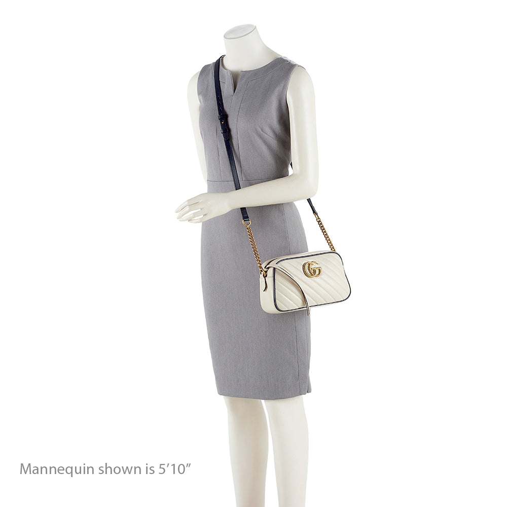 Gucci Matelasse Leather Gucci Marmont Small Torchon Shoulder Bag (SHF-18441)