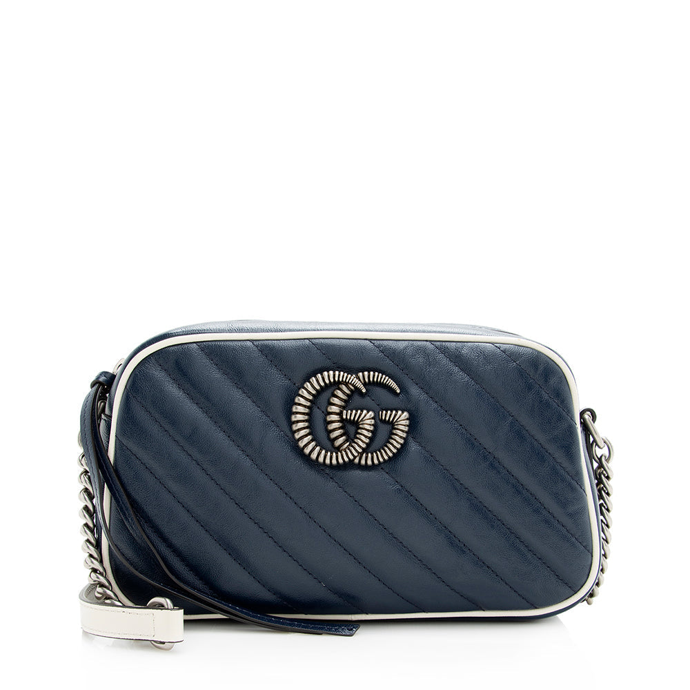 Gucci Matelasse Leather Gucci Marmont Small Torchon Shoulder Bag (SHF-20116)