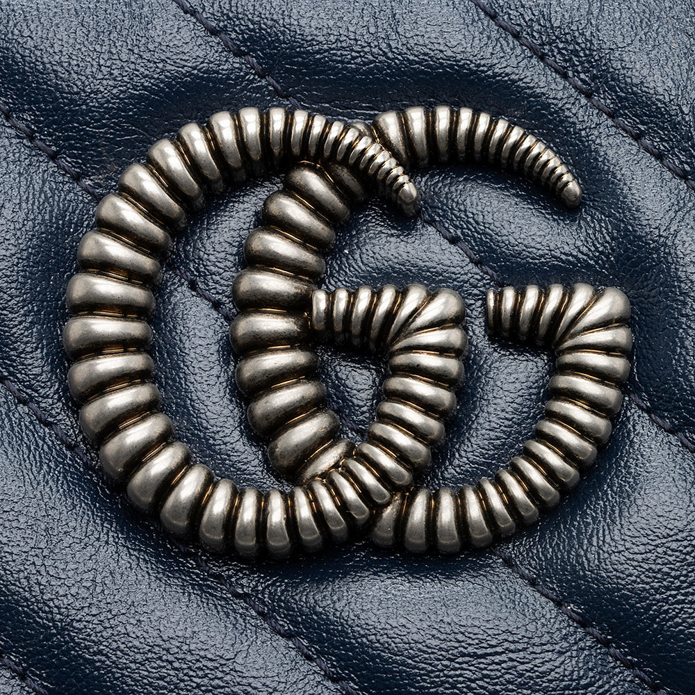 Gucci Matelasse Leather Gucci Marmont Small Torchon Shoulder Bag (SHF-20116)