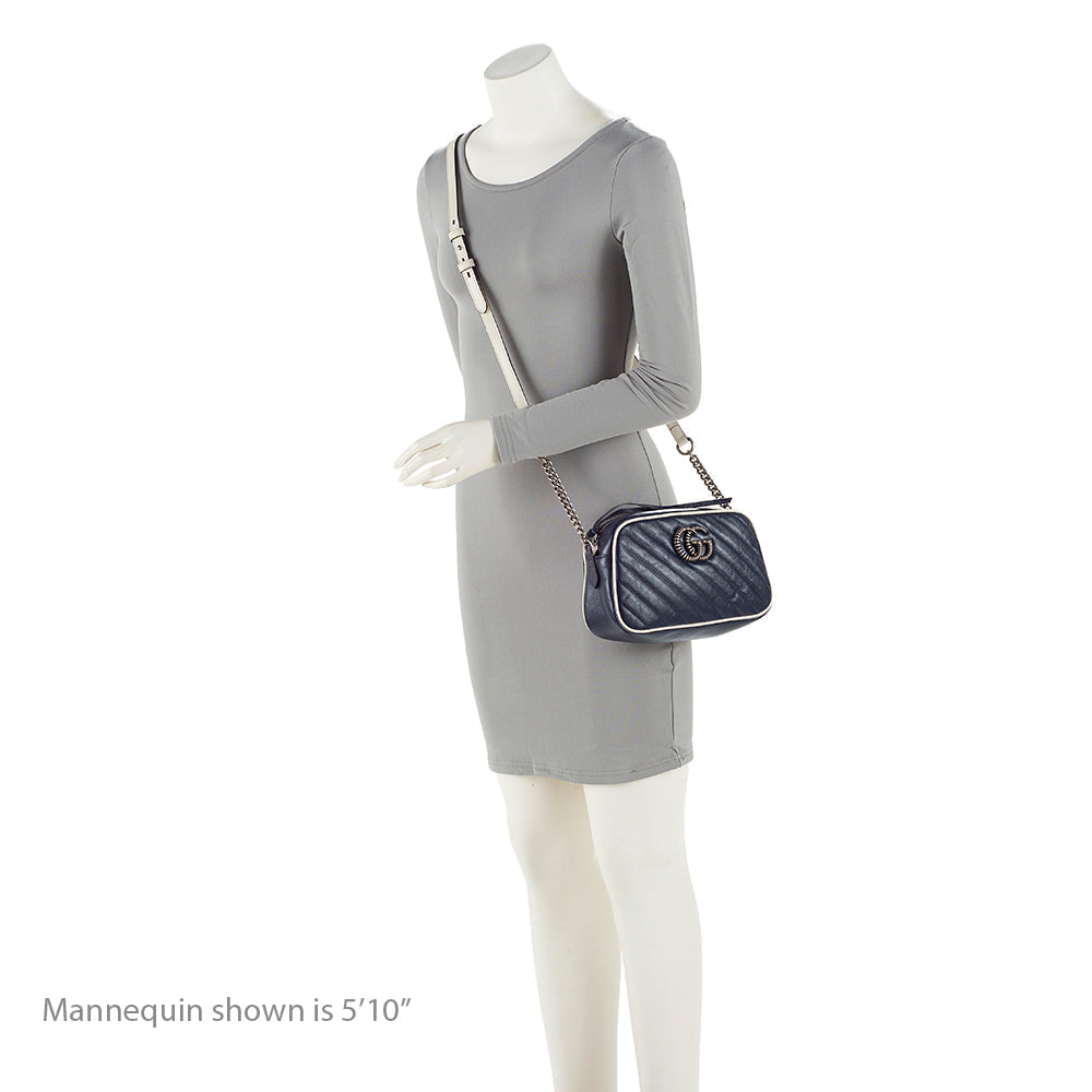 Gucci Matelasse Leather Gucci Marmont Small Torchon Shoulder Bag (SHF-20116)