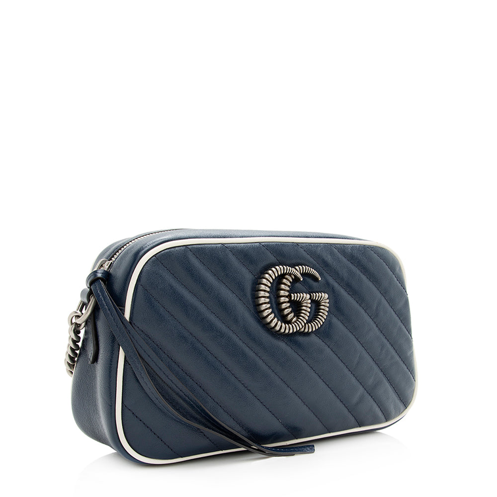 Gucci Matelasse Leather Gucci Marmont Small Torchon Shoulder Bag (SHF-20116)