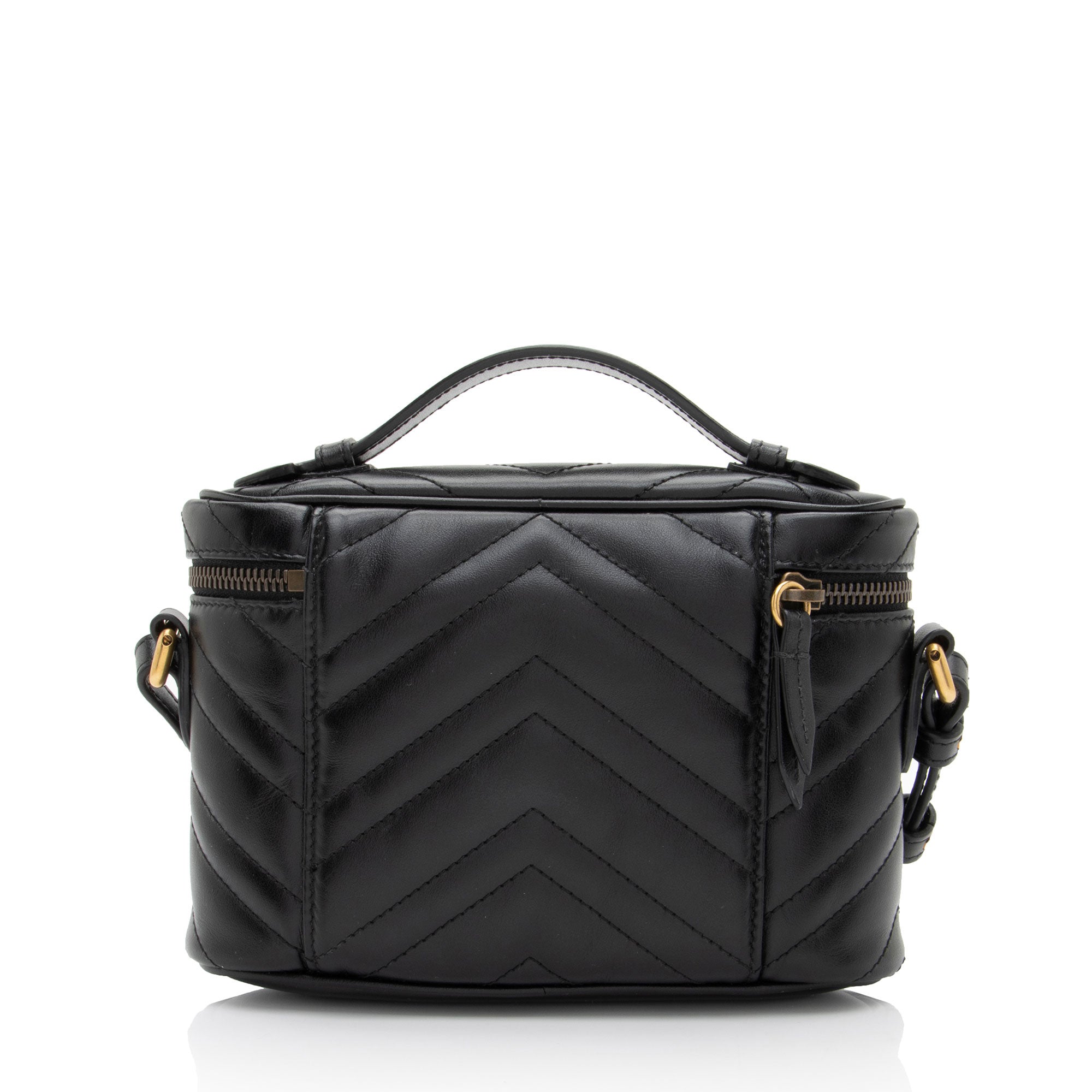 Gucci Matelasse Leather GG Marmont Small Vanity Top Handle