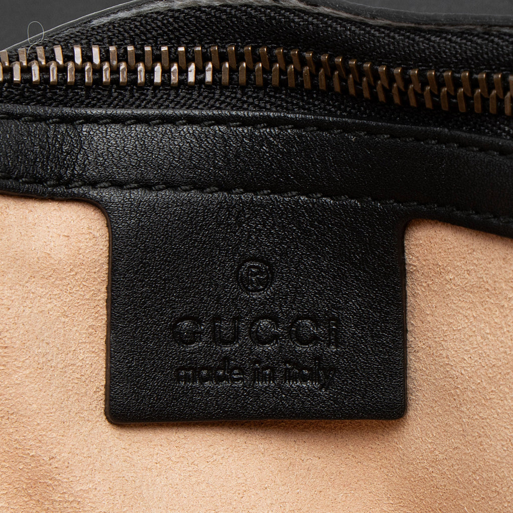 Gucci Matelasse Leather GG Marmont Studded Large Flap Bag