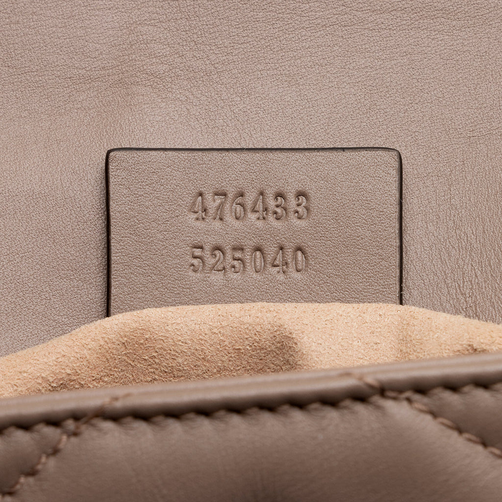 Gucci Matelasse Leather GG Marmont Super Mini Bag - FINAL SALE (SHF-22182)