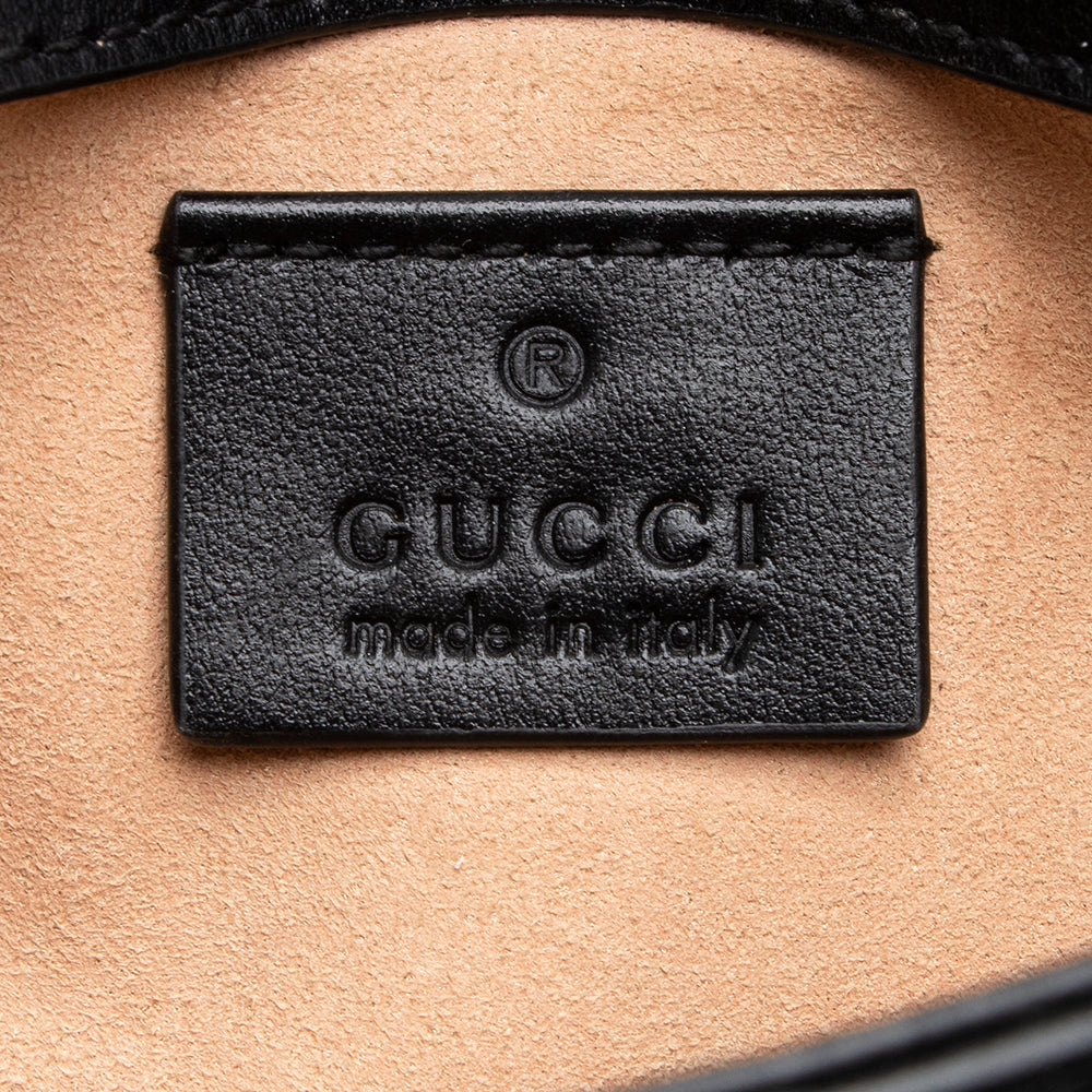 Gucci Matelasse Leather Gucci Marmont Super Mini Bag (SHF-19165)