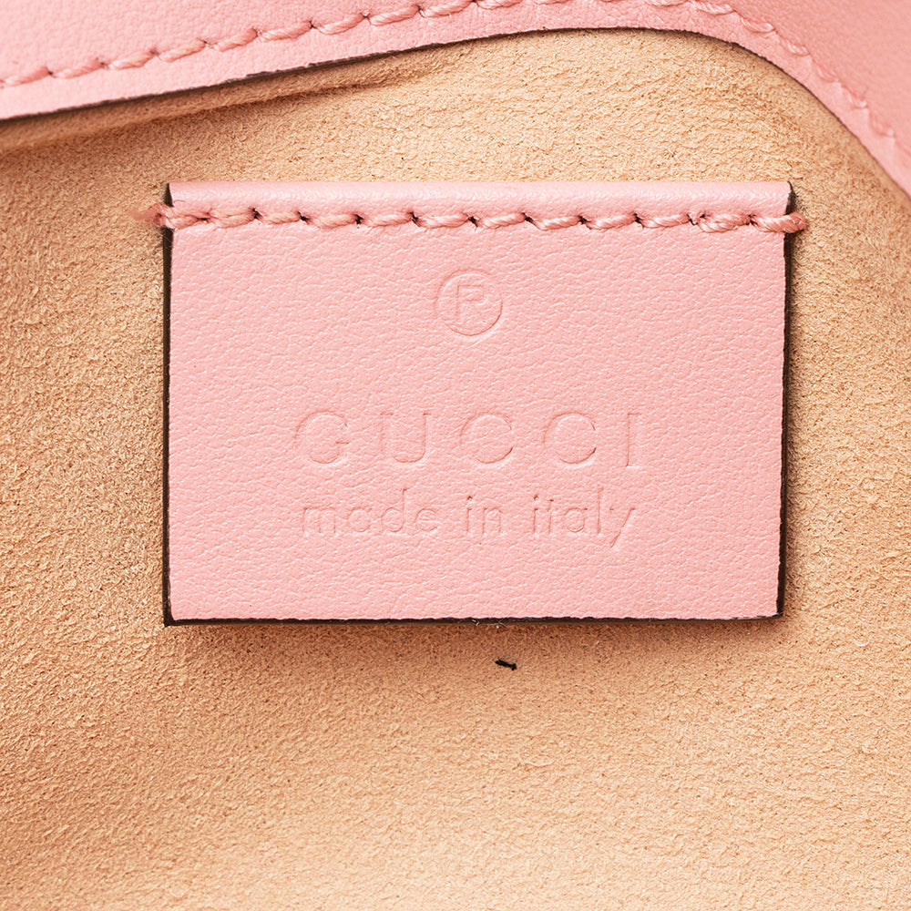 Gucci Matelasse Leather Gucci Marmont Super Mini Bag (SHF-19506)