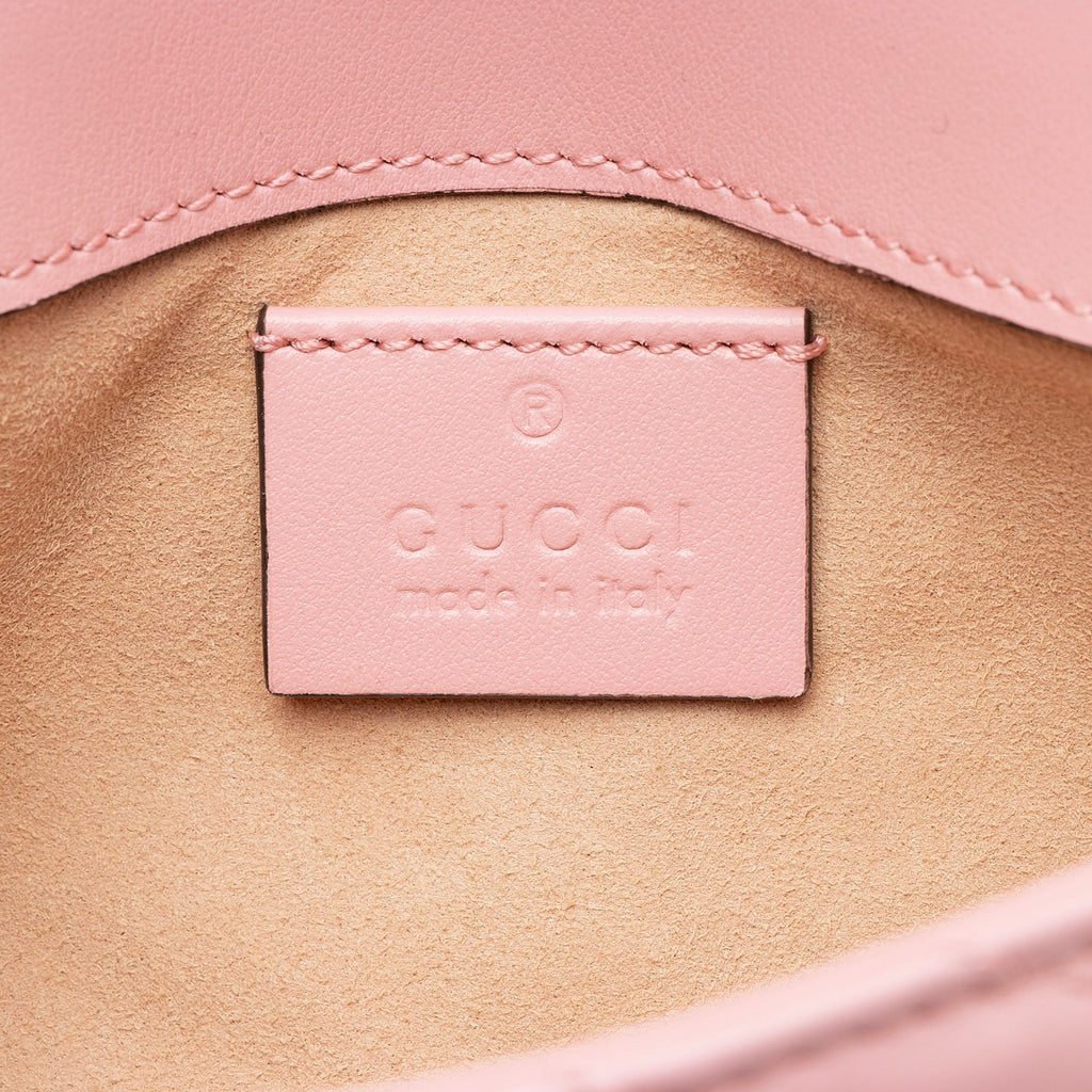 Gucci Matelasse Leather GG Marmont Super Mini Bag (SHF-22852)