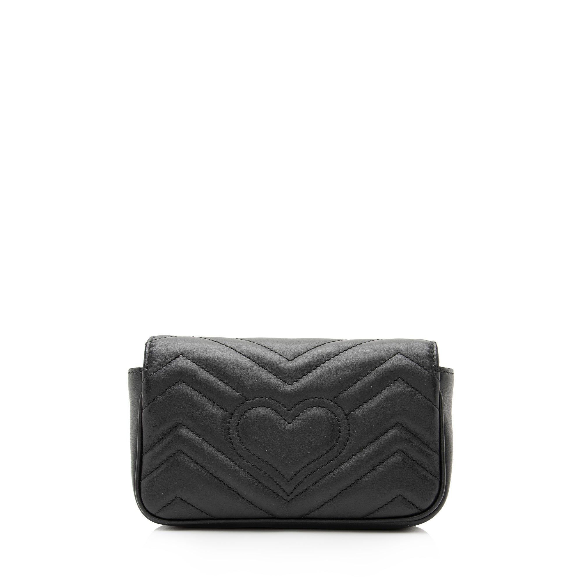 Gucci Matelasse Leather GG Marmont Super Mini Bag (SHF-23608)