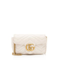 Gucci Matelasse Leather GG Marmont Super Mini Bag (SHF-23685)