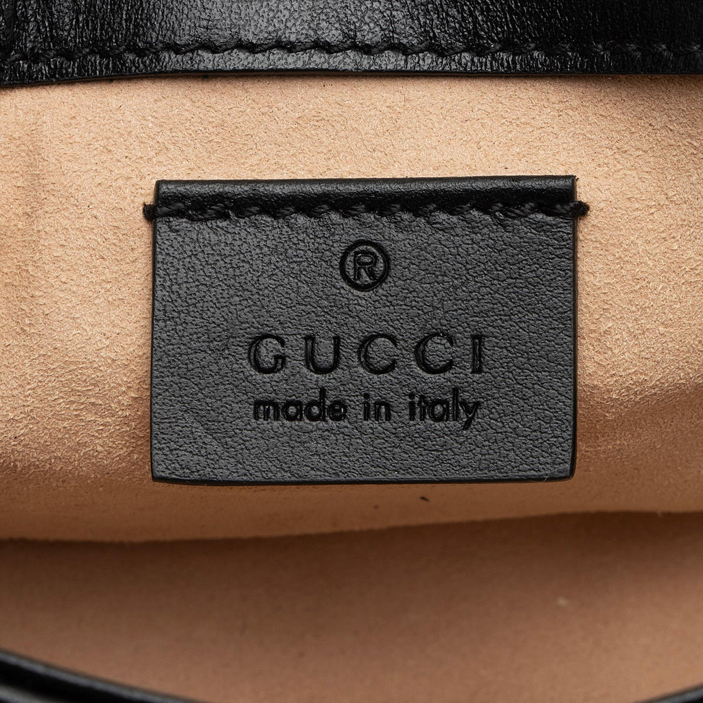 Gucci Matelasse Leather GG Marmont Super Mini Bag (SHF-sC7a2m)