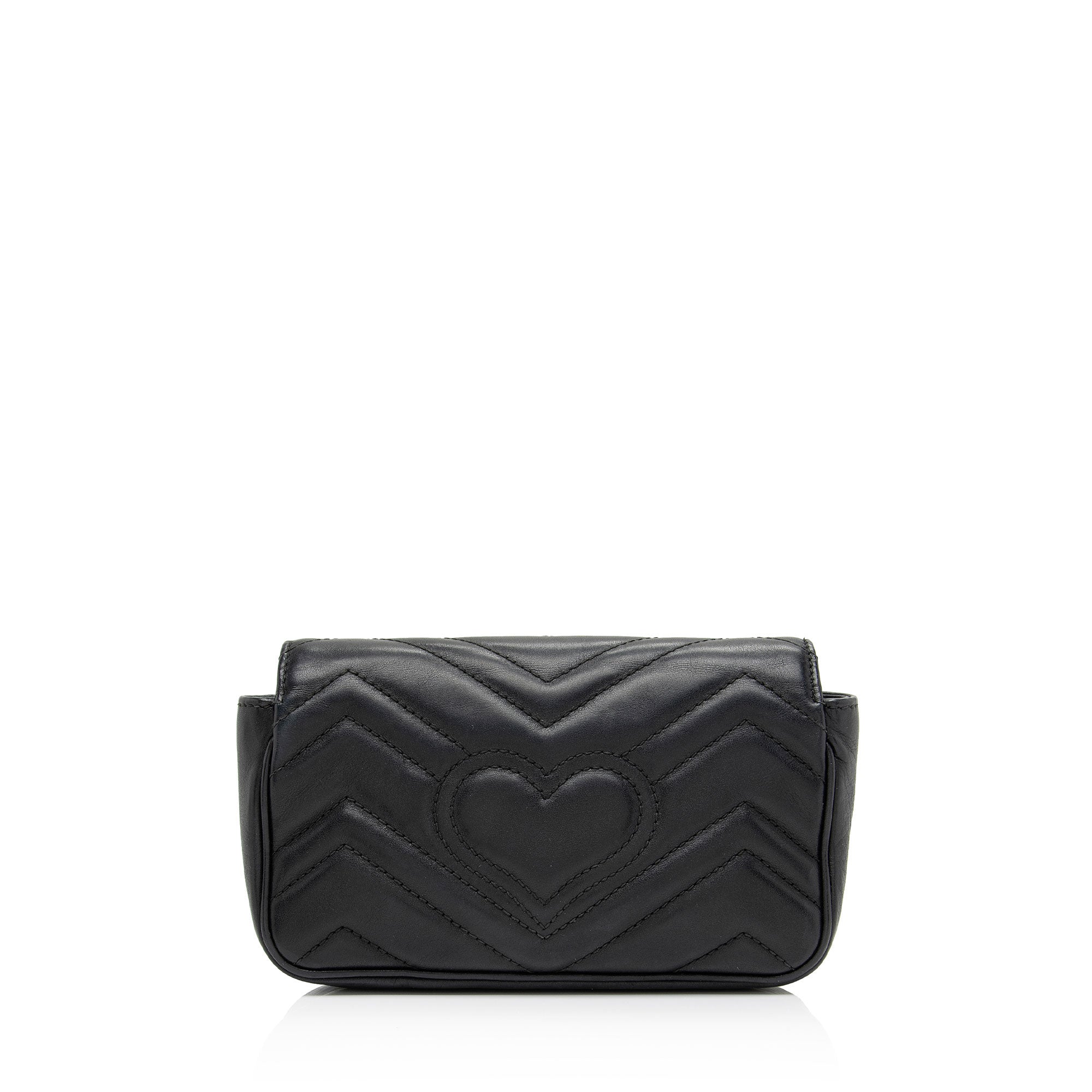 Gucci Matelasse Leather GG Marmont Super Mini Bag (SHF-PG5W8B)