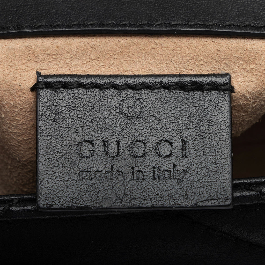 Gucci Matelasse Leather GG Marmont Super Mini Bag (SHF-PG5W8B)