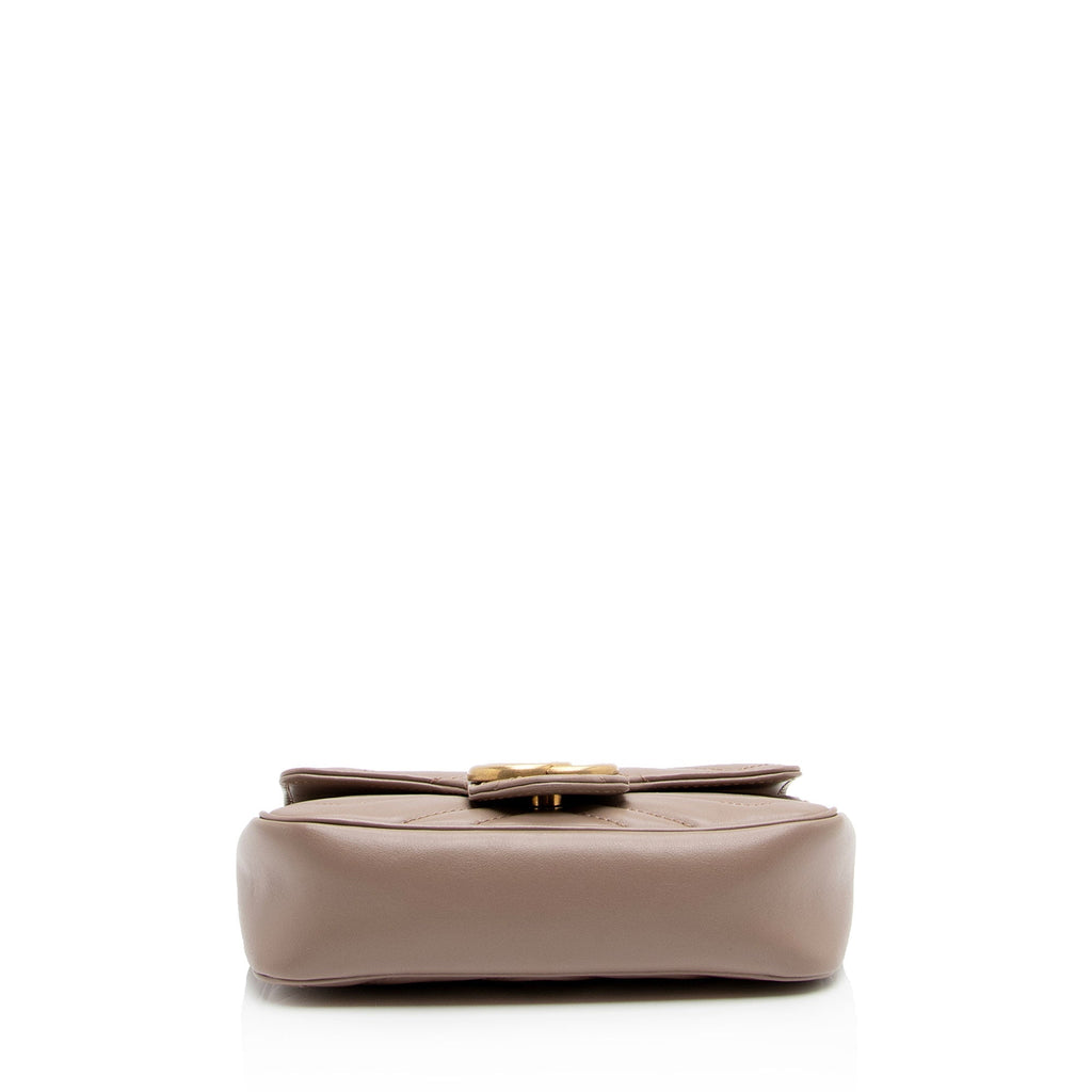 Gucci Matelasse Leather GG Marmont Super Mini Flap Bag - FINAL SALE (SHF-YgIgn9)
