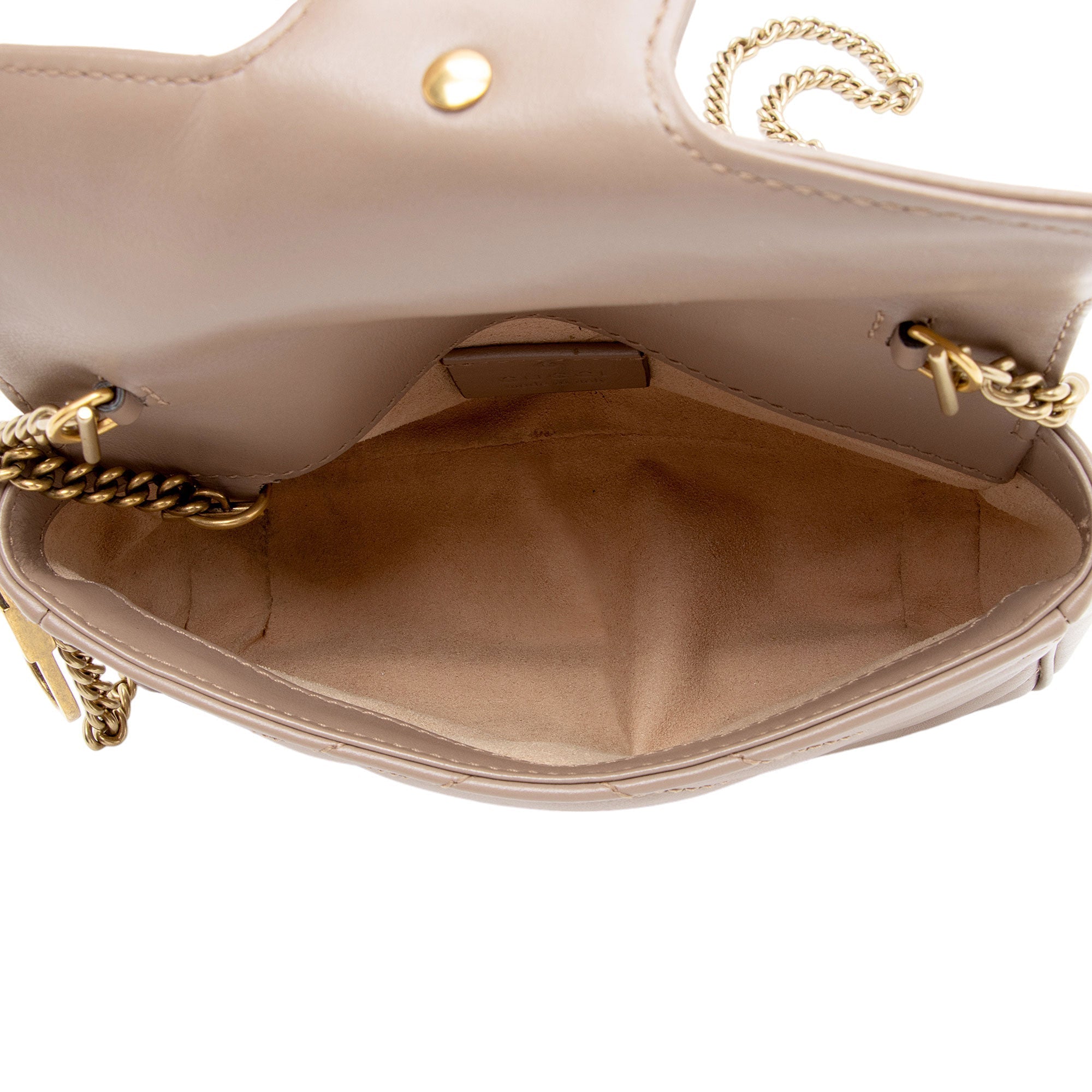 Gucci Matelasse Leather GG Marmont Super Mini Flap Bag - FINAL SALE (SHF-YgIgn9)